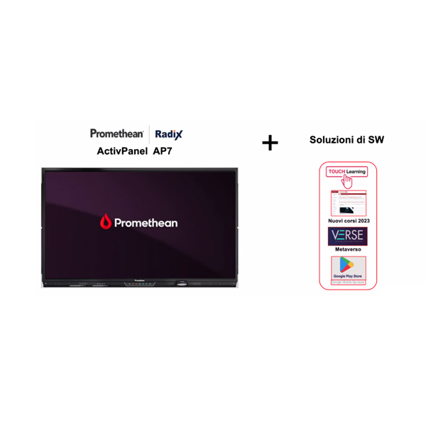 MONITOR INTERATTIVO PROMETHEAN ACTIVPANEL 75 4K NICKEL AR7EU75EU1